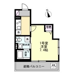 ベイルーム横須賀三春町の物件間取画像